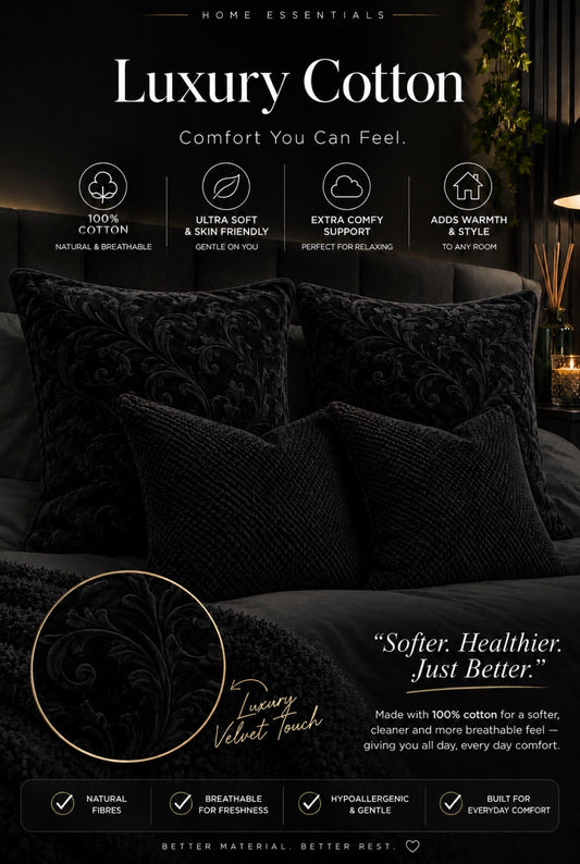 Black Sofa Pillow