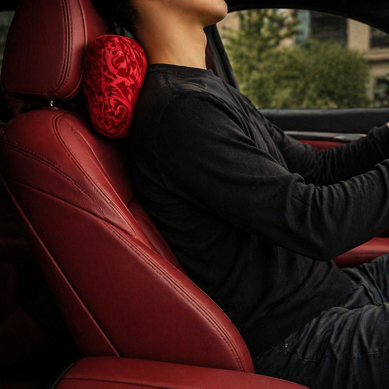 Red Monochrome Pillow (Standard Size)